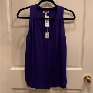 NWT Rebecca Taylor v-neck silk tank